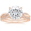14KR Moissanite Petite Twisted Vine Contoured Diamond Bridal Set (1/3 ct. tw.), smalltop view