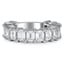 Custom Emerald Cut Diamond Wedding Band