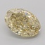 3.59 Ct. Fancy Intense Yellow Oval Lab Grown Diamond