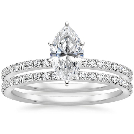18K White Gold Luxe Ballad Bridal Set (1/2 ct. tw.)