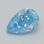 0.51 Ct. Fancy Vivid  Blue Pear Lab Grown Diamond