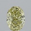 0.93 Ct. Fancy Intense Yellow Oval Lab Grown Diamond
