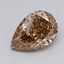 0.36 Ct. Light  Brown Pear Lab Grown Diamond