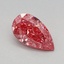 0.73 Ct. Fancy Vivid Pink Pear Lab Grown Diamond