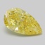 5.14 Ct. Fancy Intense  Yellow Pear Lab Grown Diamond