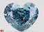 1.27 Ct. Fancy Vivid  Blue Heart Lab Grown Diamond