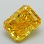 2.49 Ct. Fancy Vivid Yellow Radiant Lab Grown Diamond