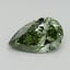 1.07 Ct. Fancy Vivid Green Pear Lab Grown Diamond