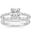 Platinum Luxe Versailles Diamond Ring (1/2 ct. tw.) with Luxe Marseille Diamond Ring (1/2 ct. tw.)