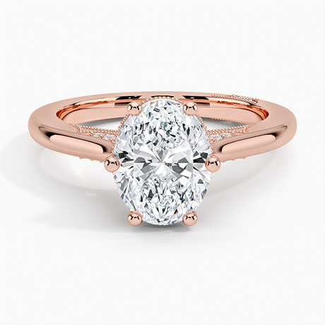 18K Rose Gold Simply Tacori Crown Diamond Ring