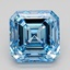 3.36 Ct. Fancy Vivid  Blue Asscher Lab Grown Diamond