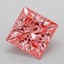 3.07 Ct. Fancy Vivid Pink Princess Lab Grown Diamond
