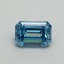 1.01 Ct. Fancy Vivid Blue Emerald Lab Grown Diamond
