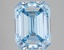 3.76 Ct. Fancy Intense Blue Emerald Lab Grown Diamond