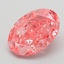 3.08 Ct. Fancy Vivid Pink Oval Lab Grown Diamond