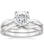 18KW Moissanite Twisted Vine Bridal Set, smalltop view