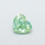 1.00 Ct. Fancy Vivid  Green Heart Lab Grown Diamond