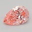 3.03 Ct. Fancy Vivid  Pink Pear Lab Grown Diamond
