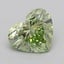 1.05 Ct. Fancy Intense  Green Heart Lab Grown Diamond