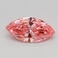 0.39 Ct. Fancy Vivid Pink Marquise Lab Grown Diamond
