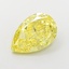 4.13 Ct. Fancy Intense  Yellow Pear Lab Grown Diamond