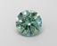 1.56 Ct. Fancy Vivid  Green Round Lab Grown Diamond