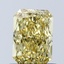 1.04 Ct. Fancy Vivid Yellow Radiant Lab Grown Diamond