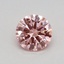 0.37 Ct. Fancy Vivid Pink Round Lab Grown Diamond