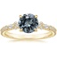 18K Yellow Gold Primrose Diamond Ring, smalltop view