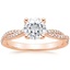 14K Rose Gold Petite Luxe Twisted Vine Diamond Ring (1/4 ct. tw.), smalltop view