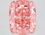 8.10 Ct. Fancy Vivid  Pink Cushion Lab Grown Diamond