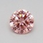 0.37 Ct. Fancy Vivid Pink Round Lab Grown Diamond