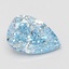 4.08 Ct. Fancy Vivid Blue Pear Lab Grown Diamond