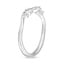 18K White Gold Veranda Diamond Ring, smallside view
