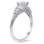 The Carlita Ring, smalltop view on a hand