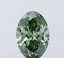 1.50 Ct. Fancy Vivid Green Oval Lab Grown Diamond