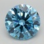 3.80 Ct. Fancy Vivid Blue Round Lab Grown Diamond