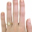 The Natalya Ring, smallzoomed in top view on a hand
