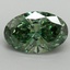 2.01 Ct. Fancy Vivid Pacific Green Oval Lab Grown Diamond