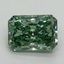 2.02 Ct. Fancy Vivid Green Radiant Lab Grown Diamond