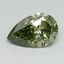 1.50 Ct. Fancy Vivid Green Pear Lab Grown Diamond