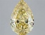 4.08 Ct. Fancy Intense  Yellow Pear Lab Grown Diamond