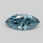 0.55 Ct. Fancy Vivid Blue Marquise Lab Grown Diamond