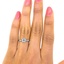 The Della Ring, smallzoomed in top view on a hand