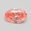 1.12 Ct. Fancy Vivid Pink Oval Lab Grown Diamond