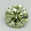 1.60 Ct. Fancy Vivid Green Round Lab Grown Diamond