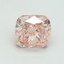 5.01 Ct. Fancy Vivid Pink Cushion Lab Grown Diamond