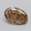 1.06 Ct. Light  Brown Oval Lab Grown Diamond