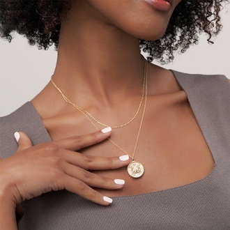 Cancer Zodiac Diamond Medallion Necklace