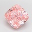 5.01 Ct. Fancy Intense  Pink Cushion Lab Grown Diamond